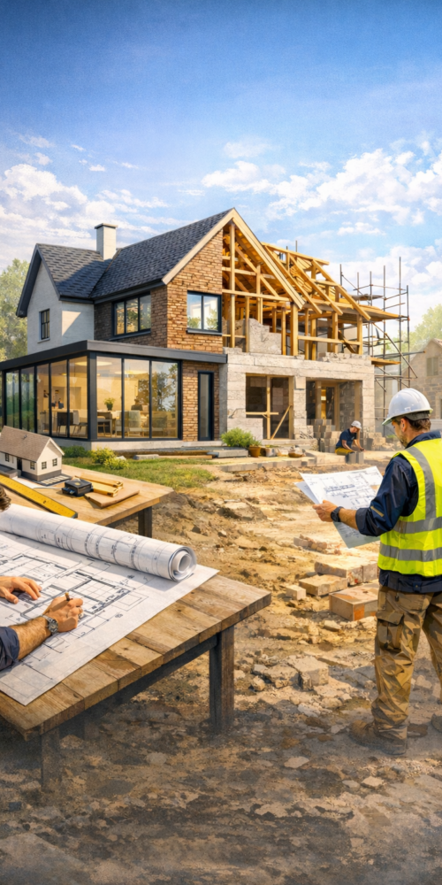 Stages of home construction design